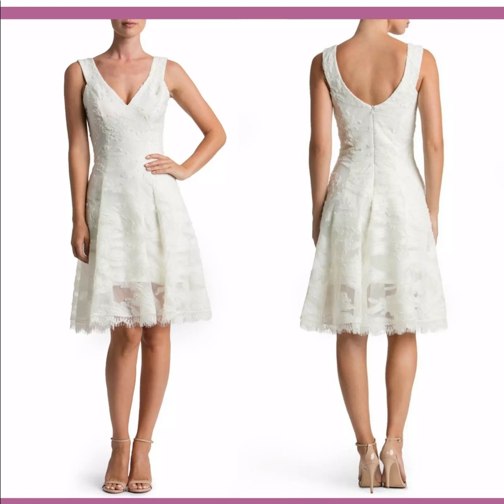 NWT Dress the Population white cocktail dress / Bride / Bridal Shower